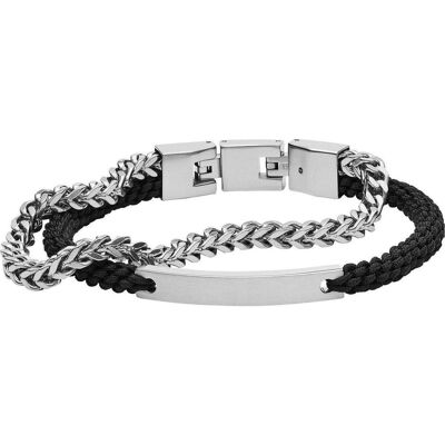 Fossil, Bracelet, Vintage Casual, (19.50 cm, Acier inoxydable, Nylon) - Publicité Fossil, Bracelet, Vintage Casual, (19.50 cm, Acier inoxydable, Nylon) - Publicité