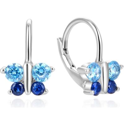Beneto, Boucles d'oreilles, Boucles d'oreilles fille ludique avec zircons Papillons AGUC632DL pour les enfants - Publicité Beneto, Boucles d'oreilles, Boucles d'oreilles fille ludique avec zircons Papillons AGUC632DL pour les enfants - Publicité