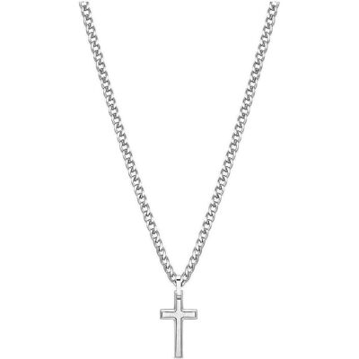 Brosway, Collier, Men's Ink Necklace With Cross Bik10 Cm Stainless Steel No Gemstone, (Acier inoxydable) - Publicité Brosway, Collier, Men's Ink Necklace With Cross Bik10 Cm Stainless Steel No Gemstone, (Acier inoxydable) - Publicité