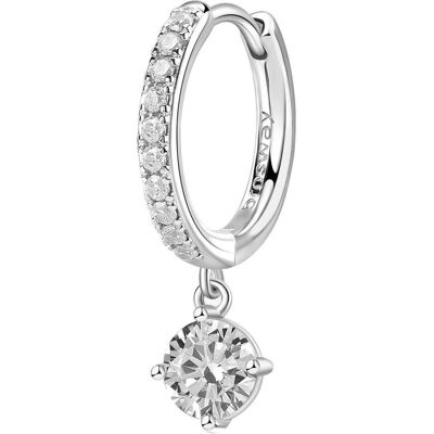 Brosway, Boucles d'oreilles, Fancy Infinite White FIW90 Cercle simple boucle d'oreille, (Argent 925) - Publicité Brosway, Boucles d'oreilles, Fancy Infinite White FIW90 Cercle simple boucle d'oreille, (Argent 925) - Publicité