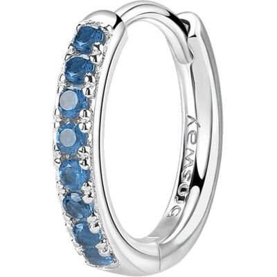 Brosway, Boucles d'oreilles, Boucles d'oreilles rondes stylées Fancy Freedom Blue FFB81, (Argent 925) - Publicité Brosway, Boucles d'oreilles, Boucles d'oreilles rondes stylées Fancy Freedom Blue FFB81, (Argent 925) - Publicité