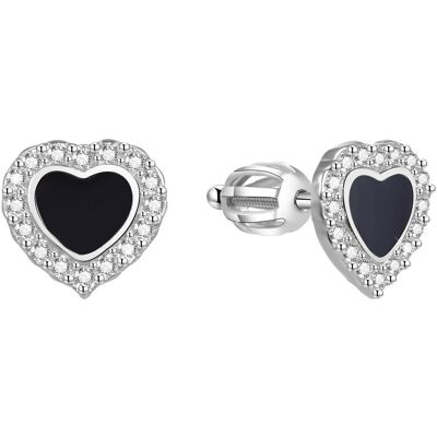 Beneto, Boucles d'oreilles, Boucles d'oreilles coeur argent AGUP1624S (L) - Publicité Beneto, Boucles d'oreilles, Boucles d'oreilles coeur argent AGUP1624S (L) - Publicité