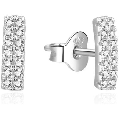 Beneto, Boucles d'oreilles, Boucles d'oreilles en argent scintillant avec zircons AGUP2314L (L), (Argent) - Publicité Beneto, Boucles d'oreilles, Boucles d'oreilles en argent scintillant avec zircons AGUP2314L (L), (Argent) - Publicité