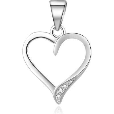 Beneto, Pendentif, Gentle silver pending Heart AGH634L (L), (Argent) - Publicité Beneto, Pendentif, Gentle silver pending Heart AGH634L (L), (Argent) - Publicité