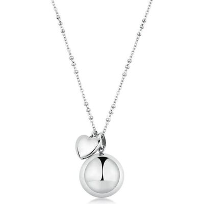 Brosway, Collier, Long Steel Necklace With Bell Heart Chakra Bhkn156, (Acier) - Publicité Brosway, Collier, Long Steel Necklace With Bell Heart Chakra Bhkn156, (Acier) - Publicité