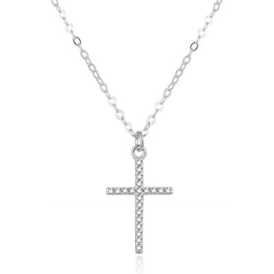 Beneto, Collier, Collier en argent avec une croix AGS849 / 47 (L), (Argent) - Publicité Beneto, Collier, Collier en argent avec une croix AGS849 / 47 (L), (Argent) - Publicité
