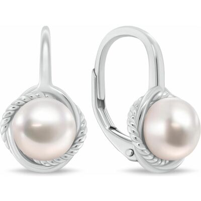 Brilio, Boucles d'oreilles, Hängende Ohrringe aus Silber mit Süsswasserperlen EA1249W, (Argent, Perles d'eau douce) - Publicité Brilio, Boucles d'oreilles, Hängende Ohrringe aus Silber mit Süsswasserperlen EA1249W, (Argent, Perles d'eau douce) - Publicité