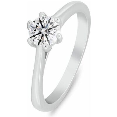 Brilio, Bague, Silver - Silver engagement ring with cubic zirconia RI151W - Circuit: 58 mm, (58, Argent 925) - Publicité Brilio, Bague, Silver - Silver engagement ring with cubic zirconia RI151W - Circuit: 58 mm, (58, Argent 925) - Publicité