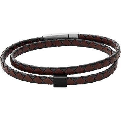 Skagen, Bracelet, Bracelet Hulsten, (18.50 cm, Acier inoxydable, Cuir) - Publicité Skagen, Bracelet, Bracelet Hulsten, (18.50 cm, Acier inoxydable, Cuir) - Publicité