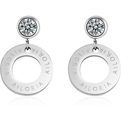 Ailoria, Boucles d'oreilles, Agathe, (Acier inoxydable) - Publicité Ailoria, Boucles d'oreilles, Agathe, (Acier inoxydable) - Publicité