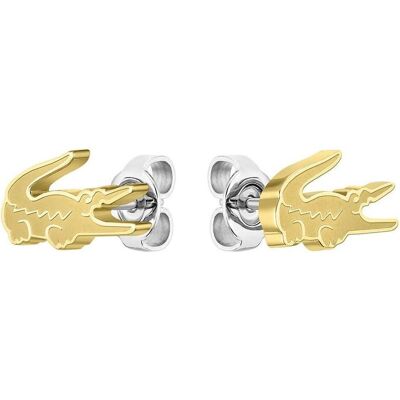 Lacoste, Boucles d'oreilles, - Original gold-plated crocodile earrings 2040051, (Acier inoxydable, Or jaune) - Publicité Lacoste, Boucles d'oreilles, - Original gold-plated crocodile earrings 2040051, (Acier inoxydable, Or jaune) - Publicité