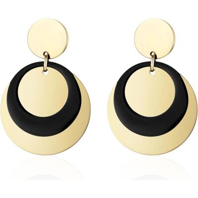 Ailoria, Boucles d'oreilles, Ambre, (Acier inoxydable) - Publicité Ailoria, Boucles d'oreilles, Ambre, (Acier inoxydable) - Publicité
