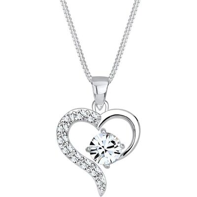 Elli, Collier, Pendentif coeur, (Argent 925) - Publicité Elli, Collier, Pendentif coeur, (Argent 925) - Publicité