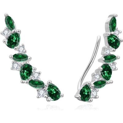 Beneto, Boucles d'oreilles, OkouzlujÃcà podÃlnà náuÅ¡nice se zelenými zirkony AGUP3299GR - Publicité Beneto, Boucles d'oreilles, OkouzlujÃcà podÃlnà náuÅ¡nice se zelenými zirkony AGUP3299GR - Publicité