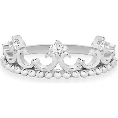 Brilio, Bague, Silver - Original silver ring Crown RI115W - Circuit : 62 mm, (62, Argent 925) - Publicité Brilio, Bague, Silver - Original silver ring Crown RI115W - Circuit : 62 mm, (62, Argent 925) - Publicité