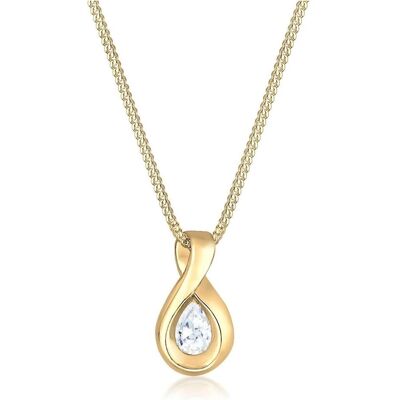 Elli, Collier, PREMIUM Collier Infinity zirconium infini 585 or jaune, (585 Or jaune, 45 cm) - Publicité Elli, Collier, PREMIUM Collier Infinity zirconium infini 585 or jaune, (585 Or jaune, 45 cm) - Publicité