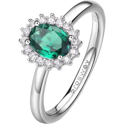 Brosway, Bague, Bague élégante en argent Fancy Life Green FLG71 - Circuit : 54 mm, (54, Argent 925) - Publicité Brosway, Bague, Bague élégante en argent Fancy Life Green FLG71 - Circuit : 54 mm, (54, Argent 925) - Publicité