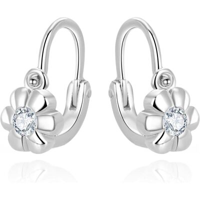 Beneto, Boucles d'oreilles, Boucles d'oreilles pour filles avec zirconium transparent AGUC3335-1, (Argent) - Publicité Beneto, Boucles d'oreilles, Boucles d'oreilles pour filles avec zirconium transparent AGUC3335-1, (Argent) - Publicité