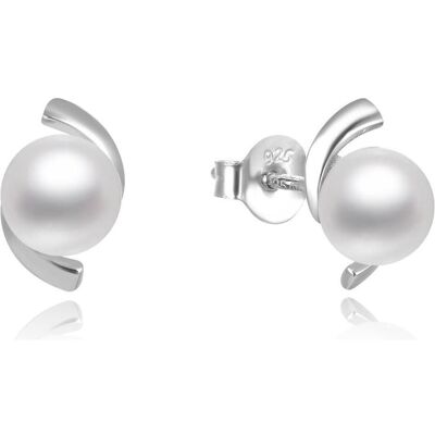 Beneto, Boucles d'oreilles, Boucles d'oreilles élégantes en argent perlé AGUP2668P (L) - Publicité Beneto, Boucles d'oreilles, Boucles d'oreilles élégantes en argent perlé AGUP2668P (L) - Publicité