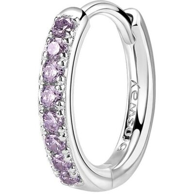 Brosway, Boucles d'oreilles, Boucles d'oreilles rondes stylées Fancy Magic Purple FMP86, (Argent) - Publicité Brosway, Boucles d'oreilles, Boucles d'oreilles rondes stylées Fancy Magic Purple FMP86, (Argent) - Publicité