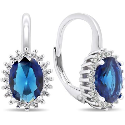 Brilio, Boucles d'oreilles, Silver - Boucles d'oreilles de luxe en argent dans le style de la Duchesse Kate EA422WB - Publicité Brilio, Boucles d'oreilles, Silver - Boucles d'oreilles de luxe en argent dans le style de la Duchesse Kate EA422WB - Publicité