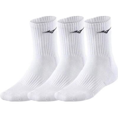 Mizuno, Unisexe, Chaussettes de sport, Training 3 P Socks (35 - 37), Blanc - Publicité Mizuno, Unisexe, Chaussettes de sport, Training 3 P Socks (35 - 37), Blanc - Publicité