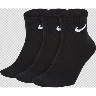 Nike, Unisexe, Chaussettes, Chaussettes d'entraînement Everyday Lightweight, Noir, (Lot de 3, 41.50 - 46) - Publicité Nike, Unisexe, Chaussettes, Chaussettes d'entraînement Everyday Lightweight, Noir, (Lot de 3, 41.50 - 46) - Publicité
