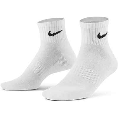 Nike, Unisexe, Chaussettes, Formation sur coussinets au quotidien, Blanc, (Lot de 3, 46 - 50) - Publicité Nike, Unisexe, Chaussettes, Formation sur coussinets au quotidien, Blanc, (Lot de 3, 46 - 50) - Publicité