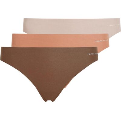 Tommy Hilfiger Femmes, Sous-vêtements, Pack de 3 culottes brésiliennes pour femme, Marron, Beige, (Lot de 3, S) - Publicité Tommy Hilfiger Femmes, Sous-vêtements, Pack de 3 culottes brésiliennes pour femme, Marron, Beige, (Lot de 3, S) - Publicité