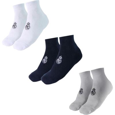 Disney Garçons, Chaussettes, Socken 3er-Pack – Real Madrid, Multicolore, (Lot de 3, 39 - 42) - Publicité Disney Garçons, Chaussettes, Socken 3er-Pack – Real Madrid, Multicolore, (Lot de 3, 39 - 42) - Publicité