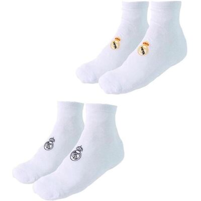 Disney Filles, Chaussettes, Socken 2er-Pack – Real Madrid, Blanc, (lot de 2, 43 - 46) - Publicité Disney Filles, Chaussettes, Socken 2er-Pack – Real Madrid, Blanc, (lot de 2, 43 - 46) - Publicité