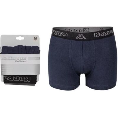 Kappa, Hommes, Sous-vêtements, Herren Boxershorts 1P Marineblau, Bleu, (Une unité par pack, L) - Publicité Kappa, Hommes, Sous-vêtements, Herren Boxershorts 1P Marineblau, Bleu, (Une unité par pack, L) - Publicité