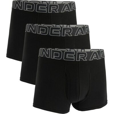 Under Armour, Hommes, Sous-vêtements, Boxer sportif ajusté UA PERFORMANCE COTTON - SOLID 3 IN 3PK, Noir, (Lot de 3, S) - Publicité Under Armour, Hommes, Sous-vêtements, Boxer sportif ajusté UA PERFORMANCE COTTON - SOLID 3 IN 3PK, Noir, (Lot de 3, S) - Publicité