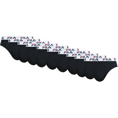 FILA, Hommes, Sous-vêtements, - Heren Slips - 10 Pack - Maat XL - Zwart, Noir, (paquet de 10, XL) - Publicité FILA, Hommes, Sous-vêtements, - Heren Slips - 10 Pack - Maat XL - Zwart, Noir, (paquet de 10, XL) - Publicité