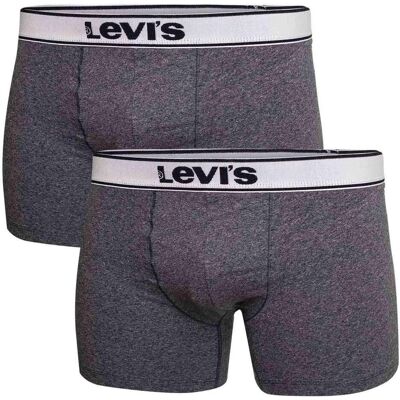 Levis, Hommes, Sous-vêtements, Boxer 2 paires de culottes 37149-0398 gris M, Gris, (lot de 2, 56, 58) - Publicité Levis, Hommes, Sous-vêtements, Boxer 2 paires de culottes 37149-0398 gris M, Gris, (lot de 2, 56, 58) - Publicité