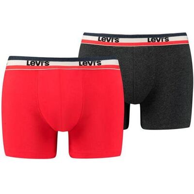 Levis, Hommes, Sous-vêtements, 2erPack Sportswear Logo, Rouge, (lot de 2, S) - Publicité Levis, Hommes, Sous-vêtements, 2erPack Sportswear Logo, Rouge, (lot de 2, S) - Publicité