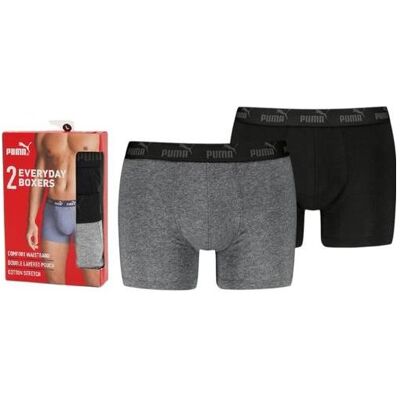 Puma, Hommes, Sous-vêtements, Elements Herren Basic Boxershorts 2er-Pack, (lot de 2, L) - Publicité Puma, Hommes, Sous-vêtements, Elements Herren Basic Boxershorts 2er-Pack, (lot de 2, L) - Publicité