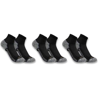 Carhartt, Hommes, Chaussettes, Chaussettes mi-hautes Force™ Midweight, lot de 3 paires, Noir, (Lot de 3, XL) - Publicité Carhartt, Hommes, Chaussettes, Chaussettes mi-hautes Force™ Midweight, lot de 3 paires, Noir, (Lot de 3, XL) - Publicité