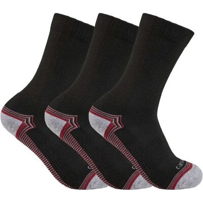 Carhartt, Hommes, Chaussettes, Skarpety Force Midweight Crew 3x Noir, Noir, (Lot de 3, M) - Publicité Carhartt, Hommes, Chaussettes, Skarpety Force Midweight Crew 3x Noir, Noir, (Lot de 3, M) - Publicité