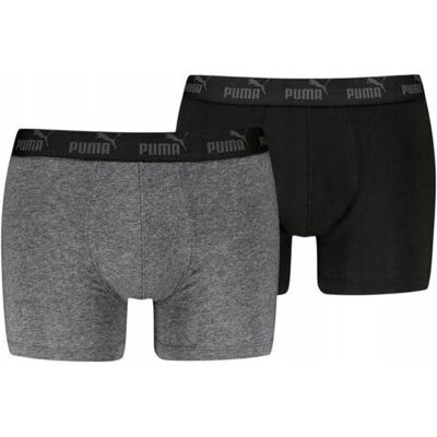 Puma, Hommes, Sous-vêtements, Elements Herren Basic Boxershorts 2er-Pack, Multicolore, (lot de 2, M) - Publicité Puma, Hommes, Sous-vêtements, Elements Herren Basic Boxershorts 2er-Pack, Multicolore, (lot de 2, M) - Publicité