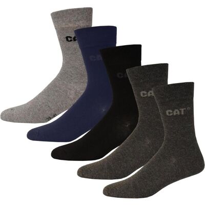 Cat, Hommes, Chaussettes, Business, Gris, Bleu, (Pack de 5, 39 - 42) - Publicité Cat, Hommes, Chaussettes, Business, Gris, Bleu, (Pack de 5, 39 - 42) - Publicité