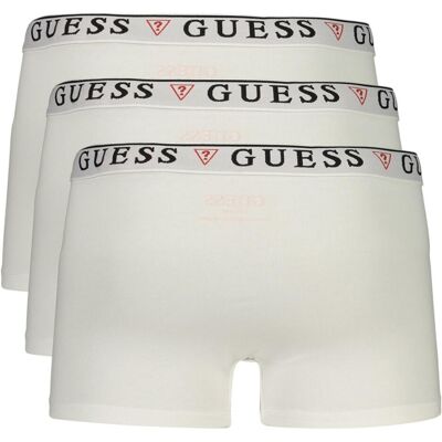 Guess, Hommes, Sous-vêtements, Jeans White Cotton Boxers, Blanc, (Lot de 3, M) - Publicité Guess, Hommes, Sous-vêtements, Jeans White Cotton Boxers, Blanc, (Lot de 3, M) - Publicité