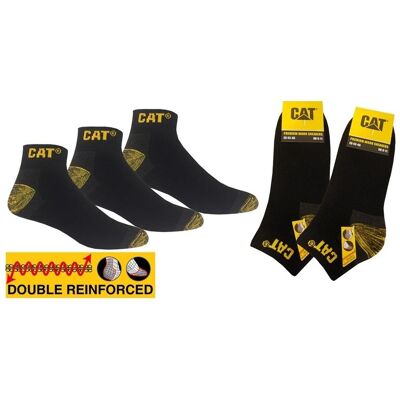 Cat, Hommes, Chaussettes, Travail premium, Jaune, Noir, (Lot de 3, 43 - 46) - Publicité Cat, Hommes, Chaussettes, Travail premium, Jaune, Noir, (Lot de 3, 43 - 46) - Publicité