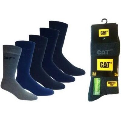 Cat, Hommes, Chaussettes, Business, Gris, Bleu, (Pack de 5, 43 - 46) - Publicité Cat, Hommes, Chaussettes, Business, Gris, Bleu, (Pack de 5, 43 - 46) - Publicité