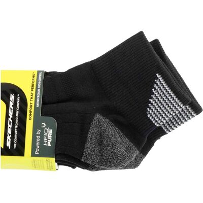 Skechers, Hommes, Chaussettes, Lot de 3 paires de chaussettes mi-mollet en tissu éponge pour homme, Noir, (Lot de 3, 41 - 46) - Publicité Skechers, Hommes, Chaussettes, Lot de 3 paires de chaussettes mi-mollet en tissu éponge pour homme, Noir, (Lot de 3, 41 - 46) - Publicité