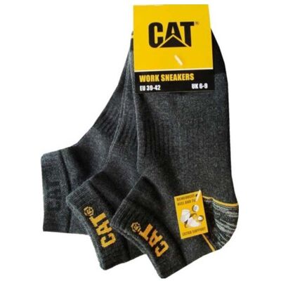Cat, Hommes, Chaussettes, Chaussettes de sport pour homme – Gris – Pointures 39/42 – Lot de 3, Gris, (Lot de 3, 39 - 42) - Publicité Cat, Hommes, Chaussettes, Chaussettes de sport pour homme – Gris – Pointures 39/42 – Lot de 3, Gris, (Lot de 3, 39 - 42) - Publicité