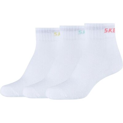 Skechers, Filles, Chaussettes, Filles Mesh Ventilation Quarter 3p, Blanc, (Lot de 3, 35 - 38) - Publicité Skechers, Filles, Chaussettes, Filles Mesh Ventilation Quarter 3p, Blanc, (Lot de 3, 35 - 38) - Publicité