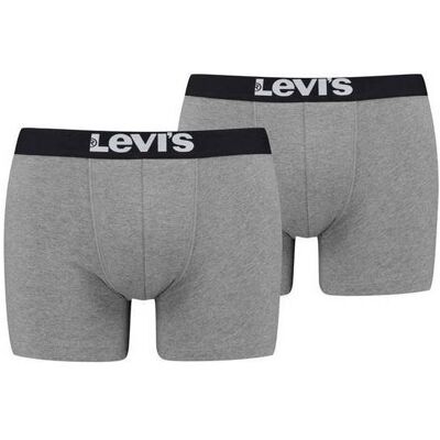 Levis, Hommes, Sous-vêtements, Caleçon, Gris, (lot de 2, L) - Publicité Levis, Hommes, Sous-vêtements, Caleçon, Gris, (lot de 2, L) - Publicité