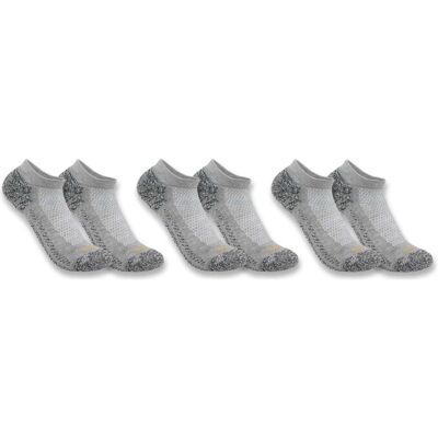 Carhartt, Hommes, Chaussettes, Chaussettes Force™ mi-épaisses à tige basse, lot de 3 paires, Gris, (Lot de 3, XL) - Publicité Carhartt, Hommes, Chaussettes, Chaussettes Force™ mi-épaisses à tige basse, lot de 3 paires, Gris, (Lot de 3, XL) - Publicité