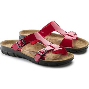 Birkenstock, Femmes, Sandales, Sofia Birko-Flor Linge de lit souple étroit, Rouge, (36) - Publicité Birkenstock, Femmes, Sandales, Sofia Birko-Flor Linge de lit souple étroit, Rouge, (36) - Publicité